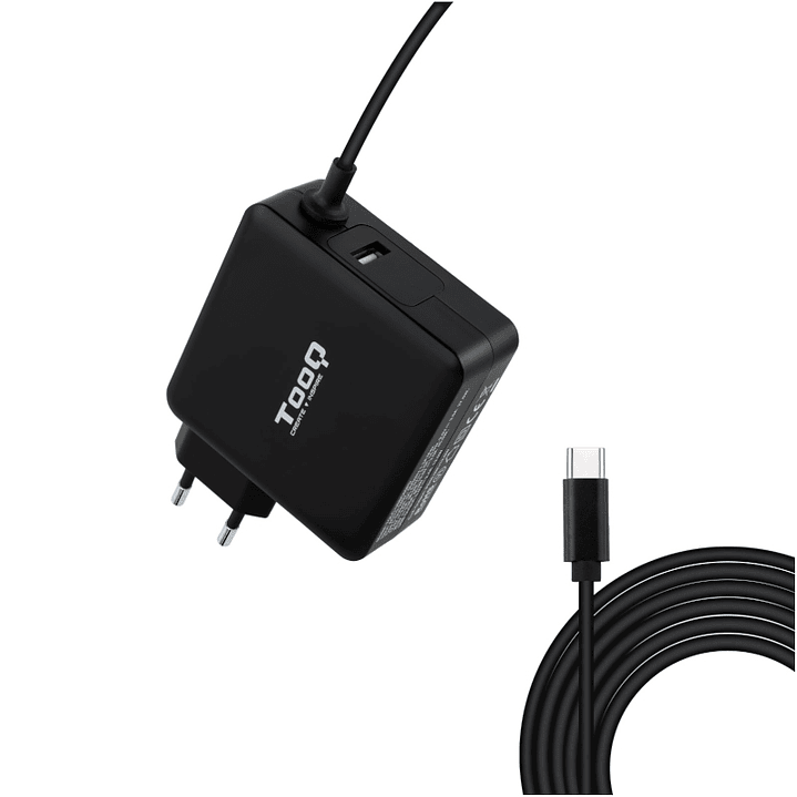 Tooq Cargador portátil conector USB-C 65W 1