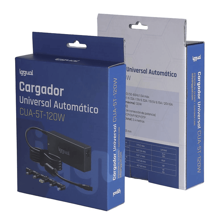 iggual Cargador Universal Automático CUA-5T-120W 2