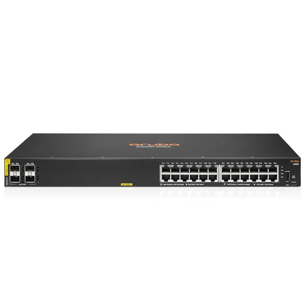 HPE NW CX6000 Switch 24xGb 4xSFP PoE 370W 1