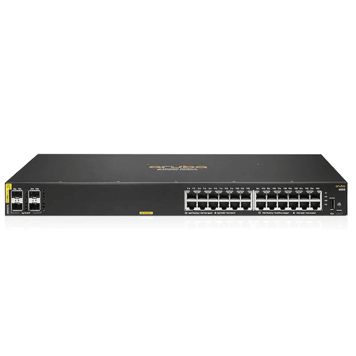 HPE NW CX6000 Switch 24xGb 4xSFP PoE 370W 1