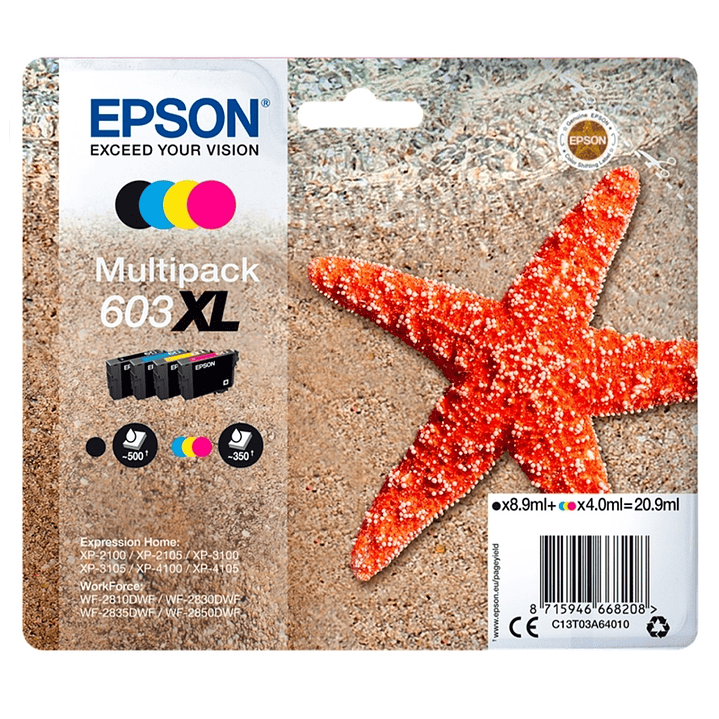 Epson Cartucho Multipack 603XL 4 Colores 1