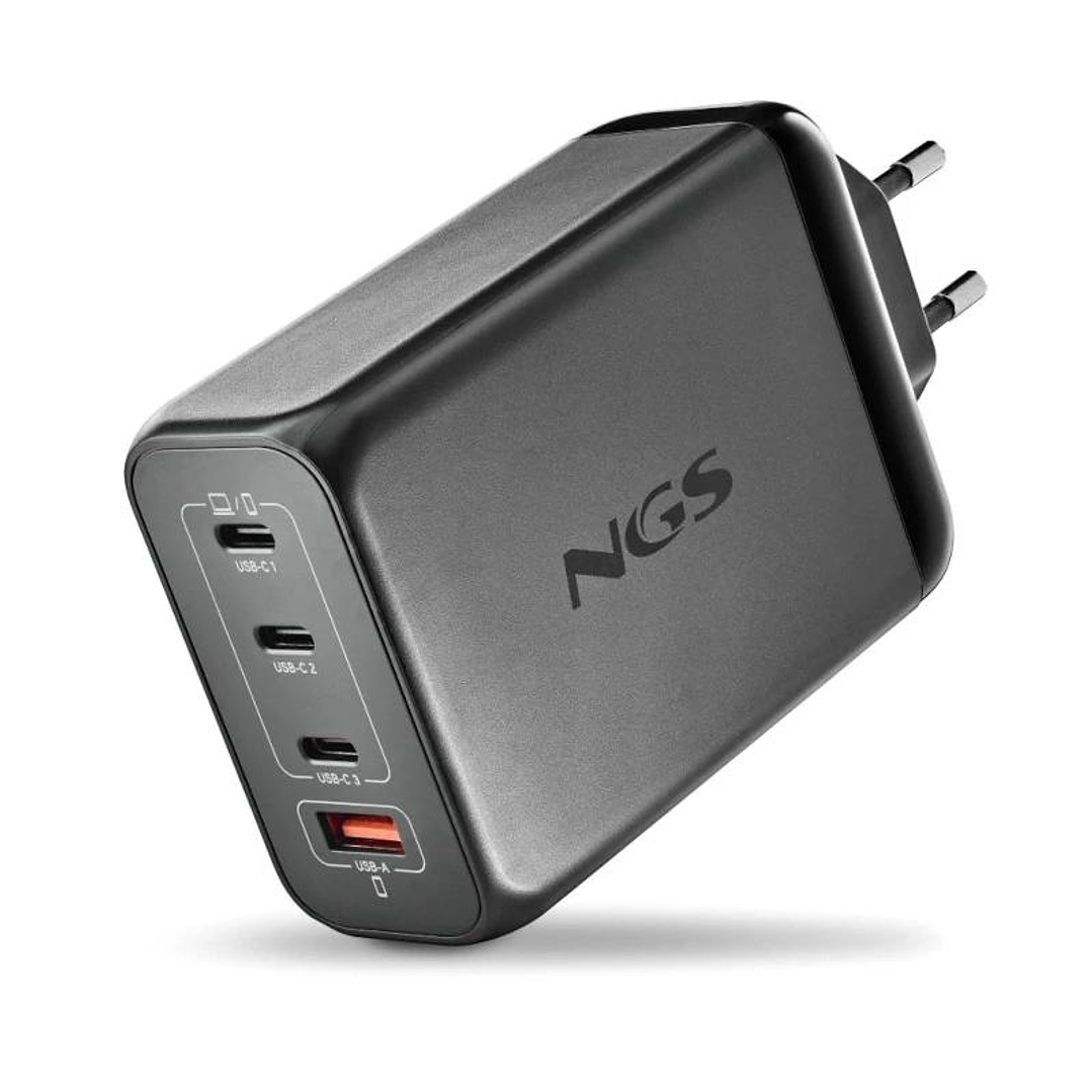 NGS CARGADOR ULTRARAPIDO240W 4 PUERTOS 3USB-C 1 US 1