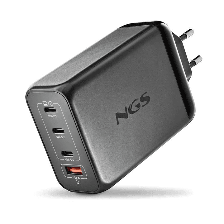 NGS CARGADOR ULTRARAPIDO240W 4 PUERTOS 3USB-C 1 US 1