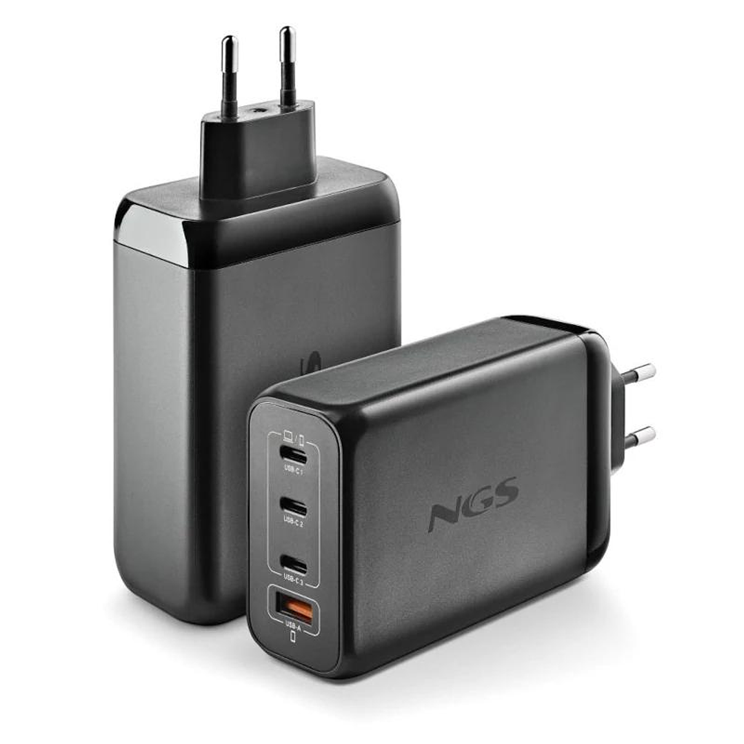 NGS CARGADOR ULTRARAPIDO240W 4 PUERTOS 3USB-C 1 US 2