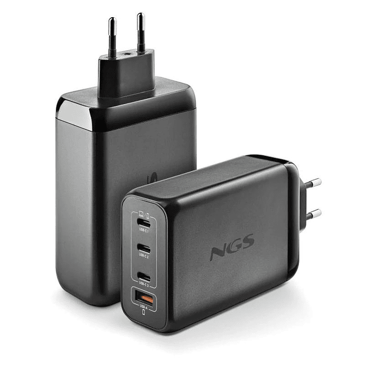 NGS CARGADOR ULTRARAPIDO240W 4 PUERTOS 3USB-C 1 US 2