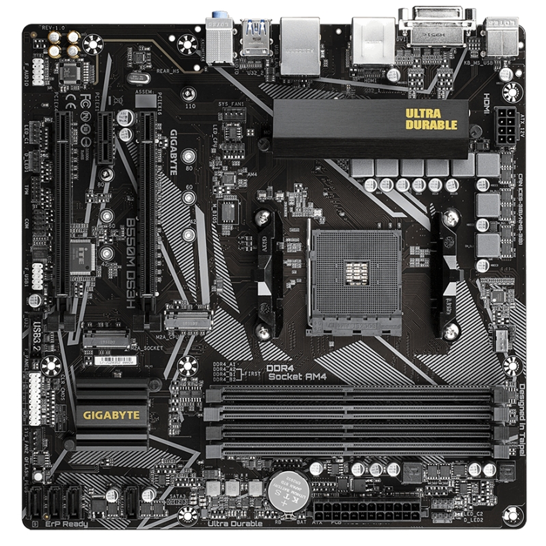 Gigabyte Placa Base B550M DS3H mATX AM4 4