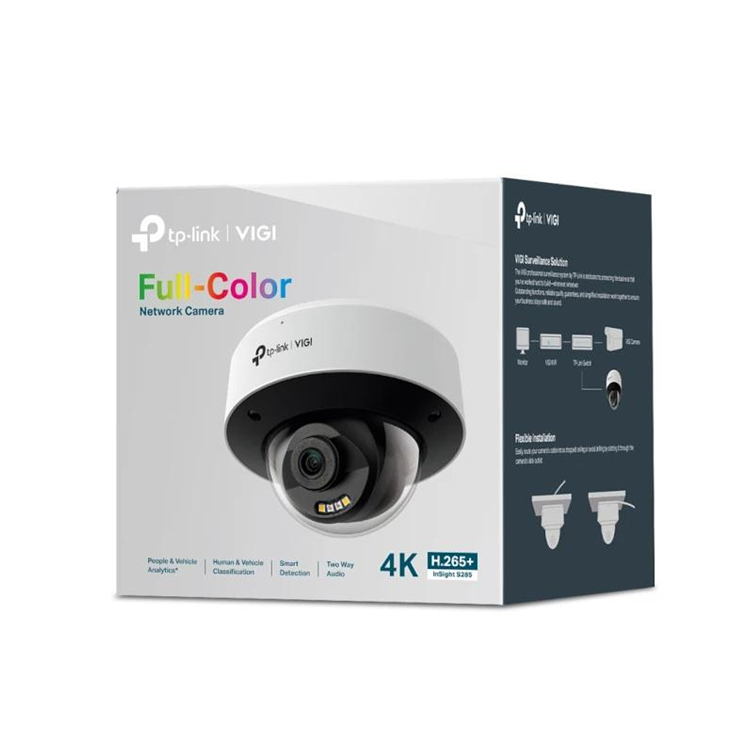 VIGI S285(4mm) Cámara NW Dome 8MP Full-Color 4