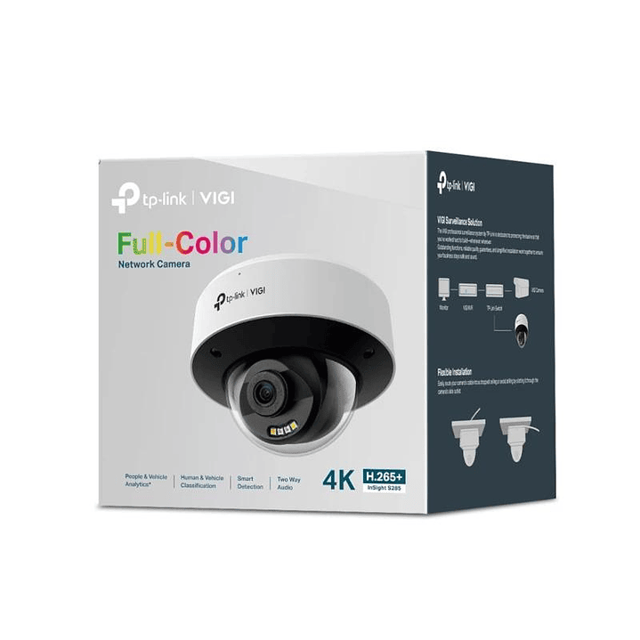 VIGI S285(4mm) Cámara NW Dome 8MP Full-Color 4
