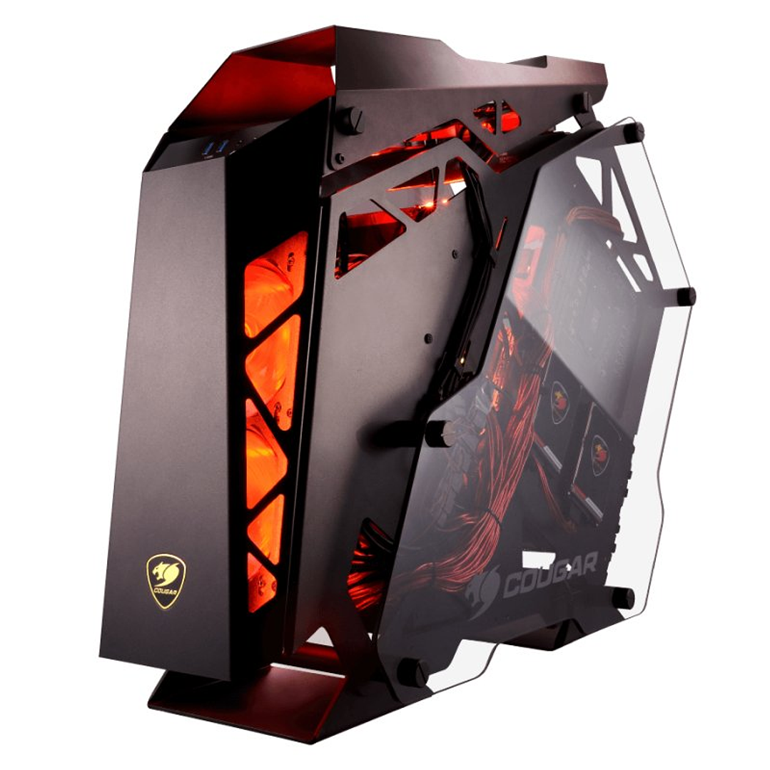 Cougar Caja Miditorre Conquer Cristal Templado 4