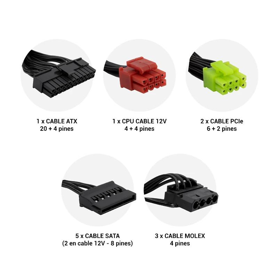 Coolbox Gaming Fuente Alimentacion 600 W 80+Bronze 4