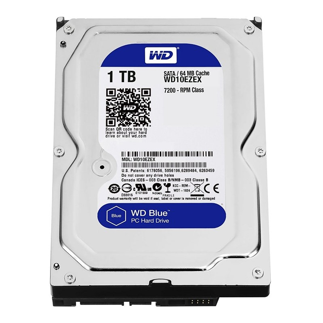 Western Digital Blue WD10EZEX 1TB SATA3 64MB 7200r 1