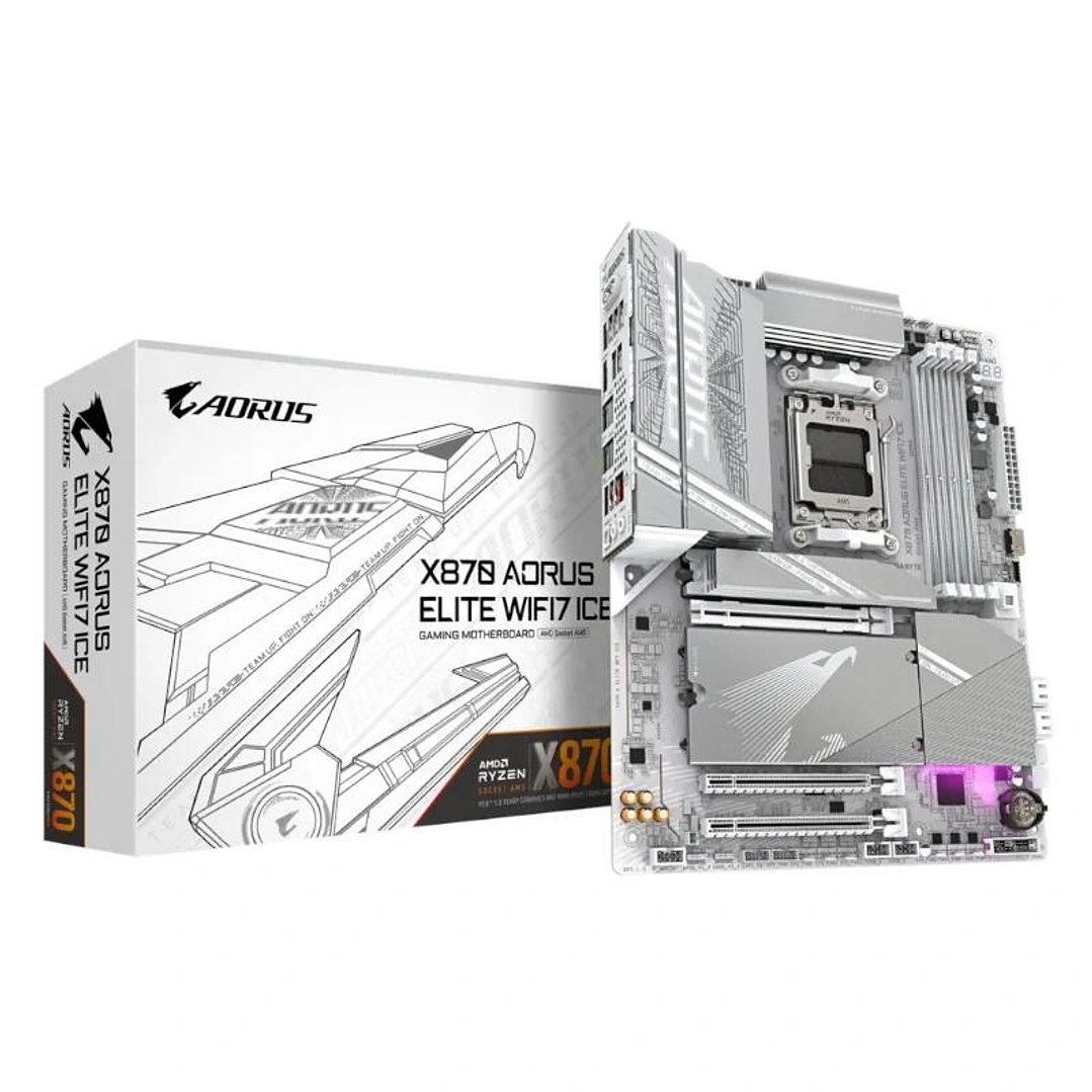 Gigabyte Placa Base X870 A ELITE WF7 ICE  ATX AM5 4