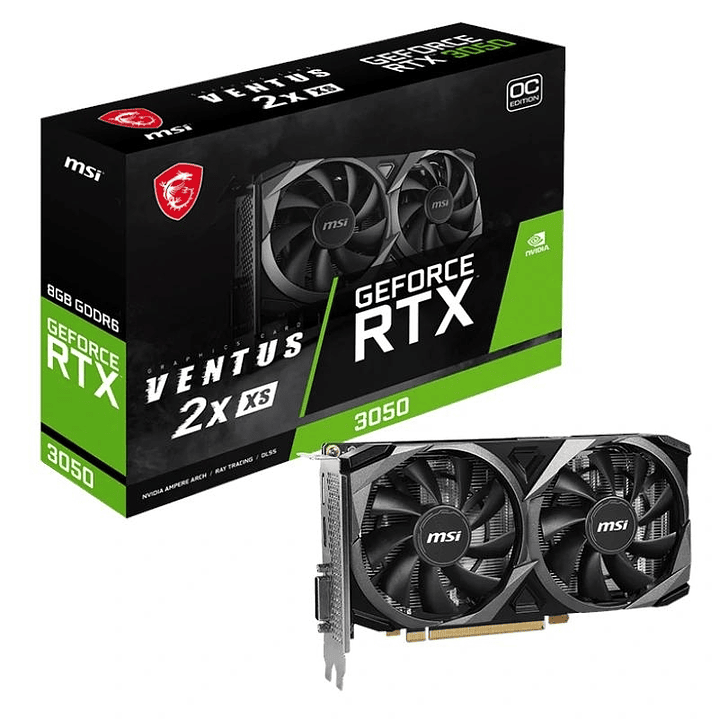 MSI VGA NVIDIA RTX 3050 VENTUS 2X XS 8G OC 1