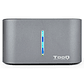 Tooq TQDS-805G Dock Station Doble Bahía HDD Gris - vignette 2