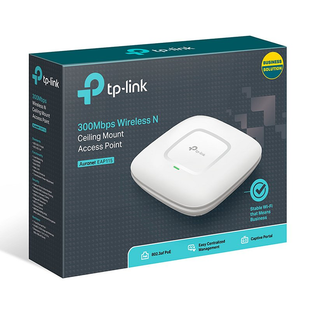 TP-LINK EAP115 Punto Acceso N300 PoE 4
