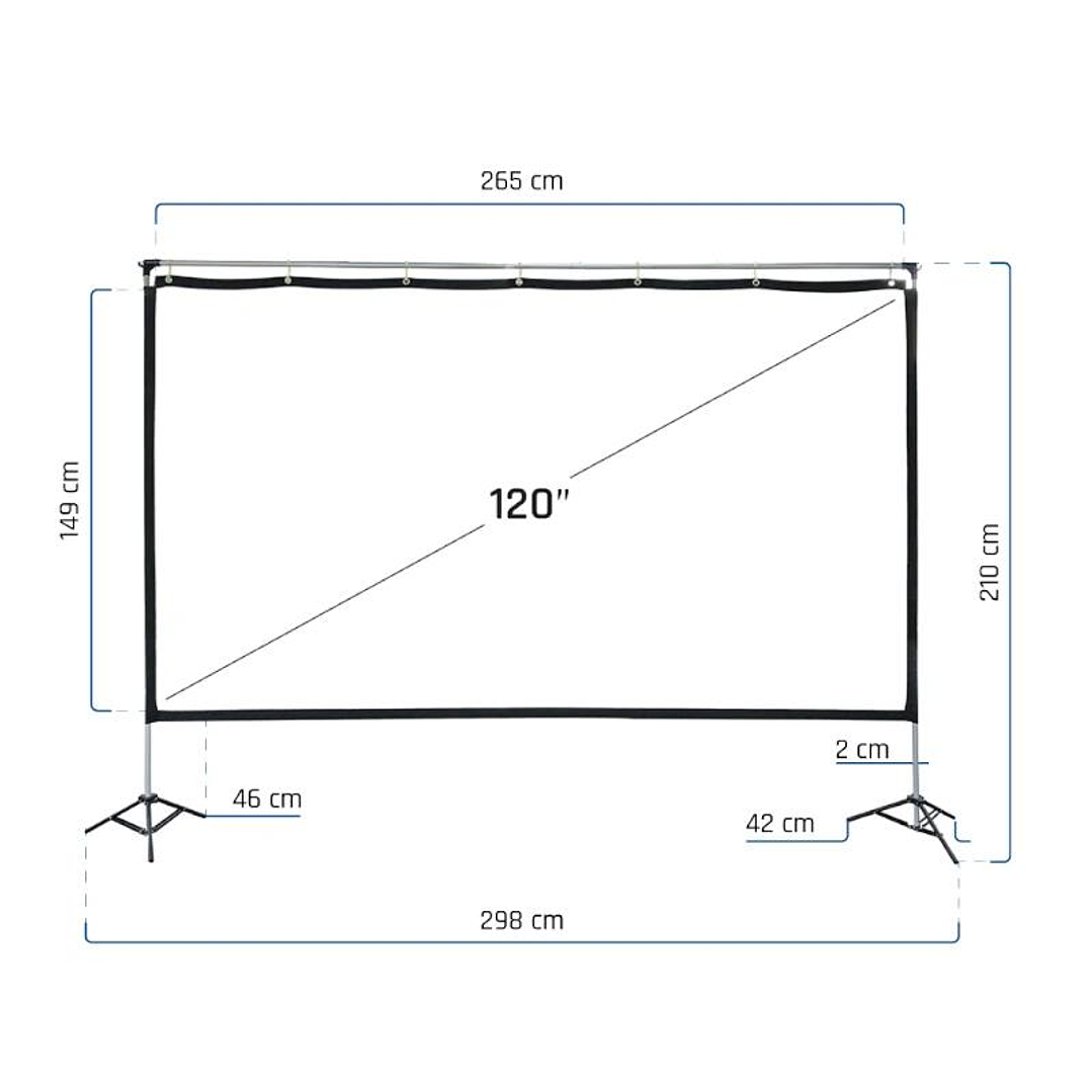 iggual Pantalla exterior portable 120