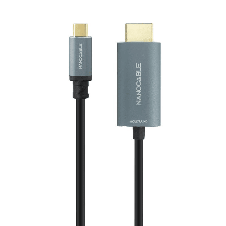 Nanocable Conversor USB-C a HDMI 2.1 8K@60HZ 1.8m 2