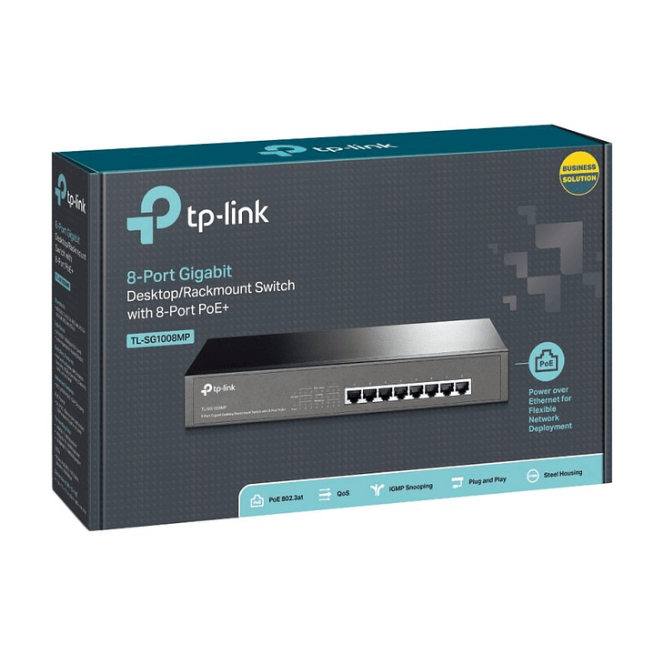 TP-LINK TL-SG1008MP Switch 8xGB PoE+ 4