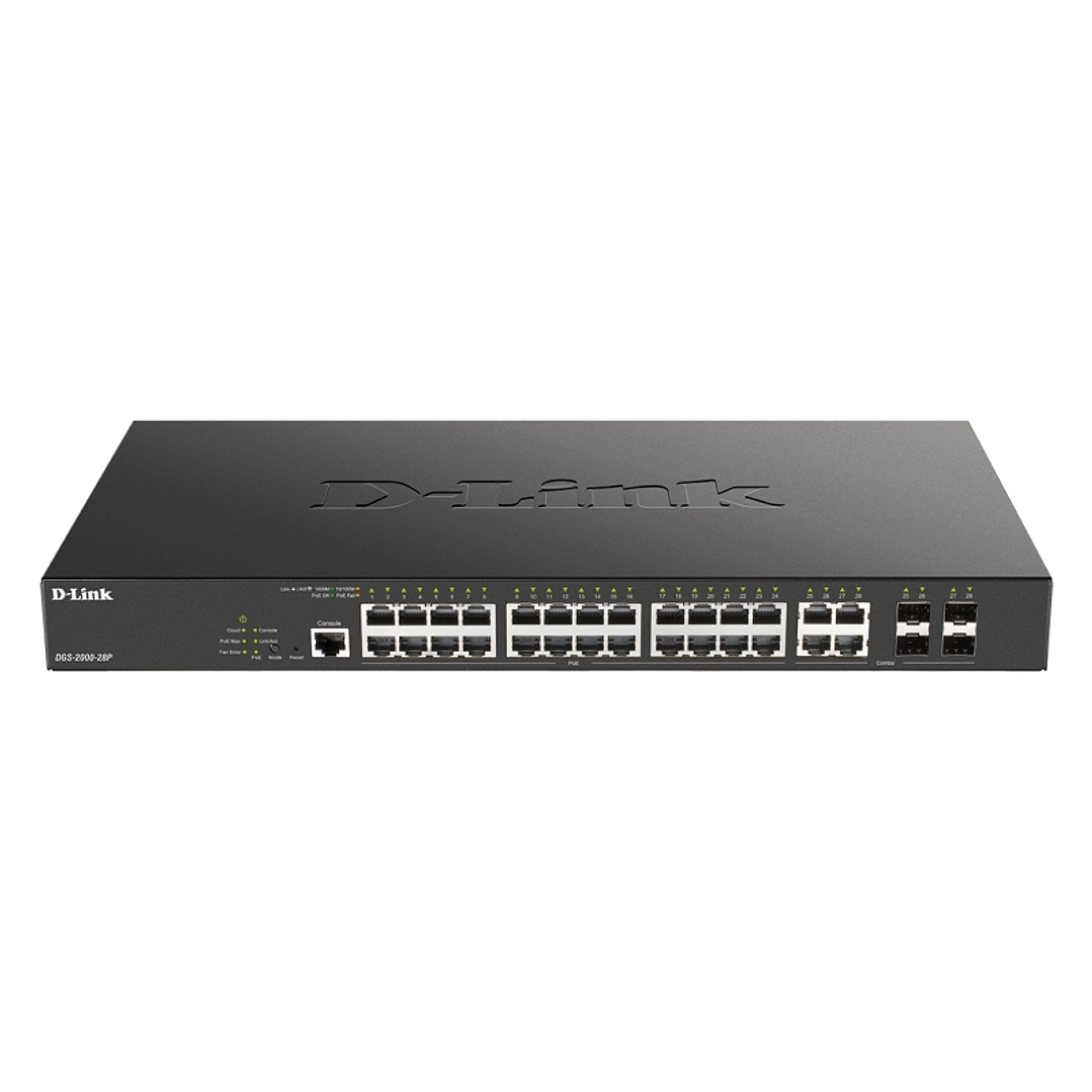 D-Link DGS-2000-28P Switch L2 24xGB PoE 4xCombo 1