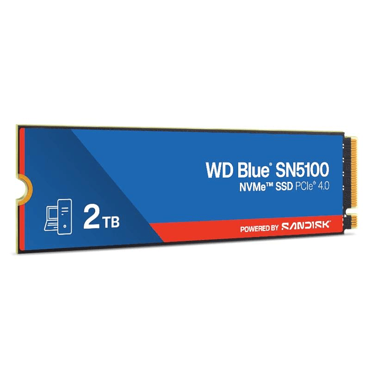 WD Blue SN5100 SSD 2TB NVMe Gen4 6700MB-s 3