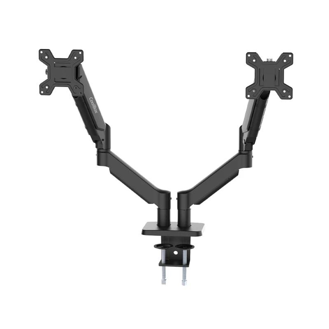 COOLBOX Soporte dos Monitores Brazo Neumático 1