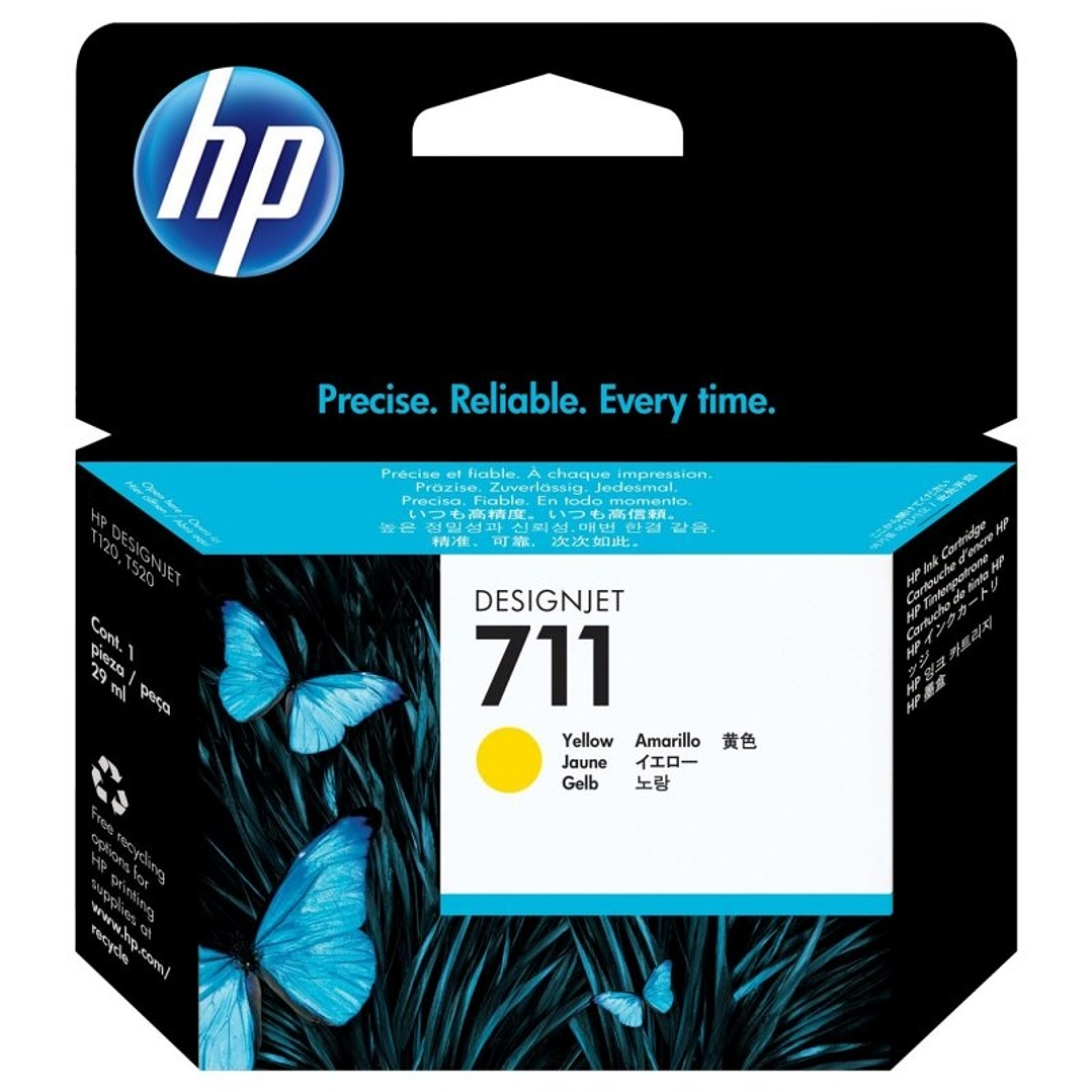 HP Cartucho 711  Amarillo 1