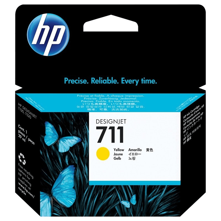 HP Cartucho 711  Amarillo 1