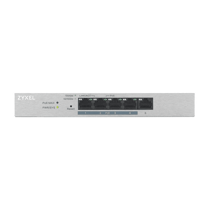 ZyXEL GS1200-5HPV2 Managed Switch 5xGb (4xPoE+) 2