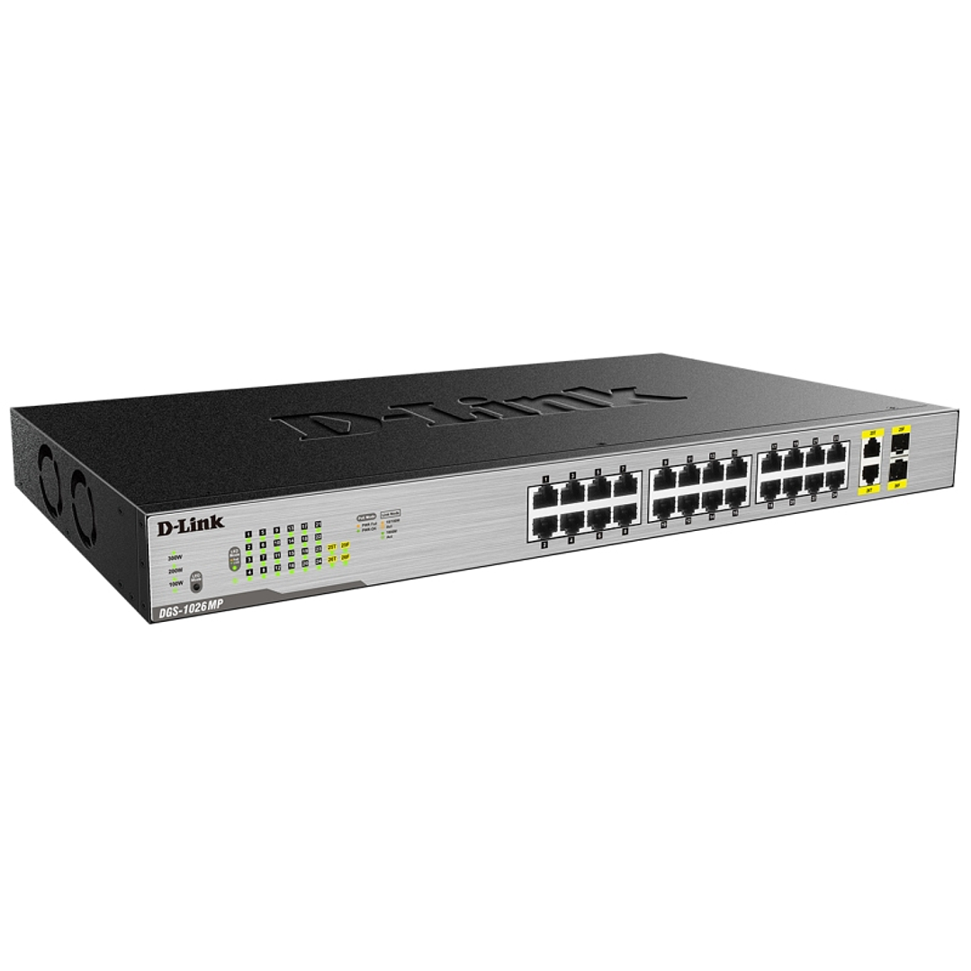 D-Link DGS-1026MP Switch 24xGB PoE+ 2xSFP 3