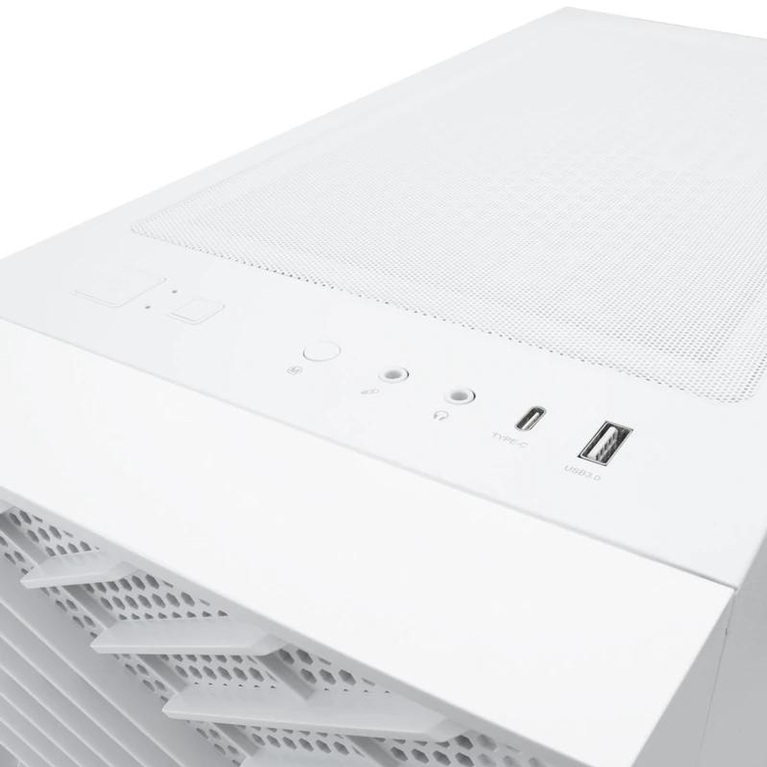 Coolbox Caja Gaming ATX GA300 GRIDLINE White 2