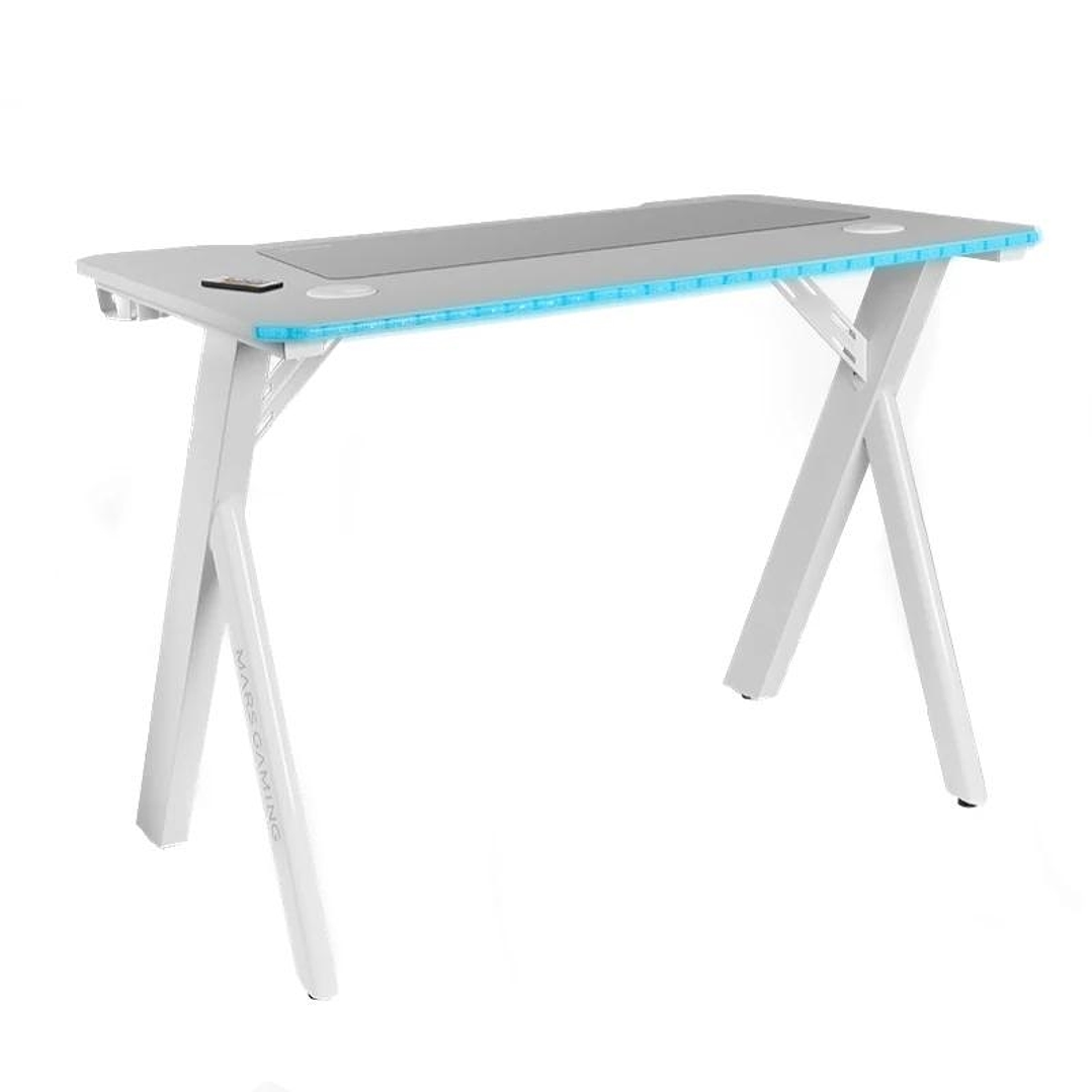 Mars Gaming Escritorio Rgb 100cm alfombri. Blanco 1