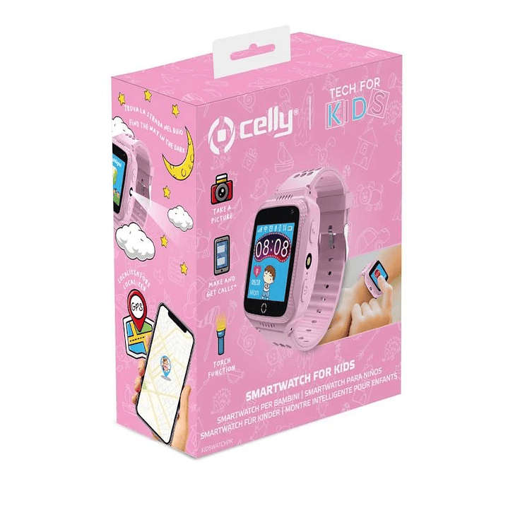 Celly Smartwatch Kids 2G Rosa 2
