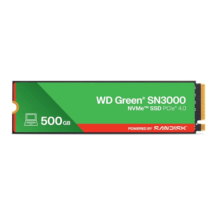 WD Green SN3000 SSD 500GB PCIe Gen4  NVMe 4