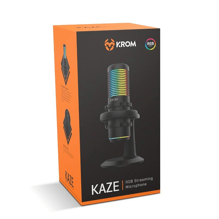 KROM Microfono KAZE Streaming Rgb 4