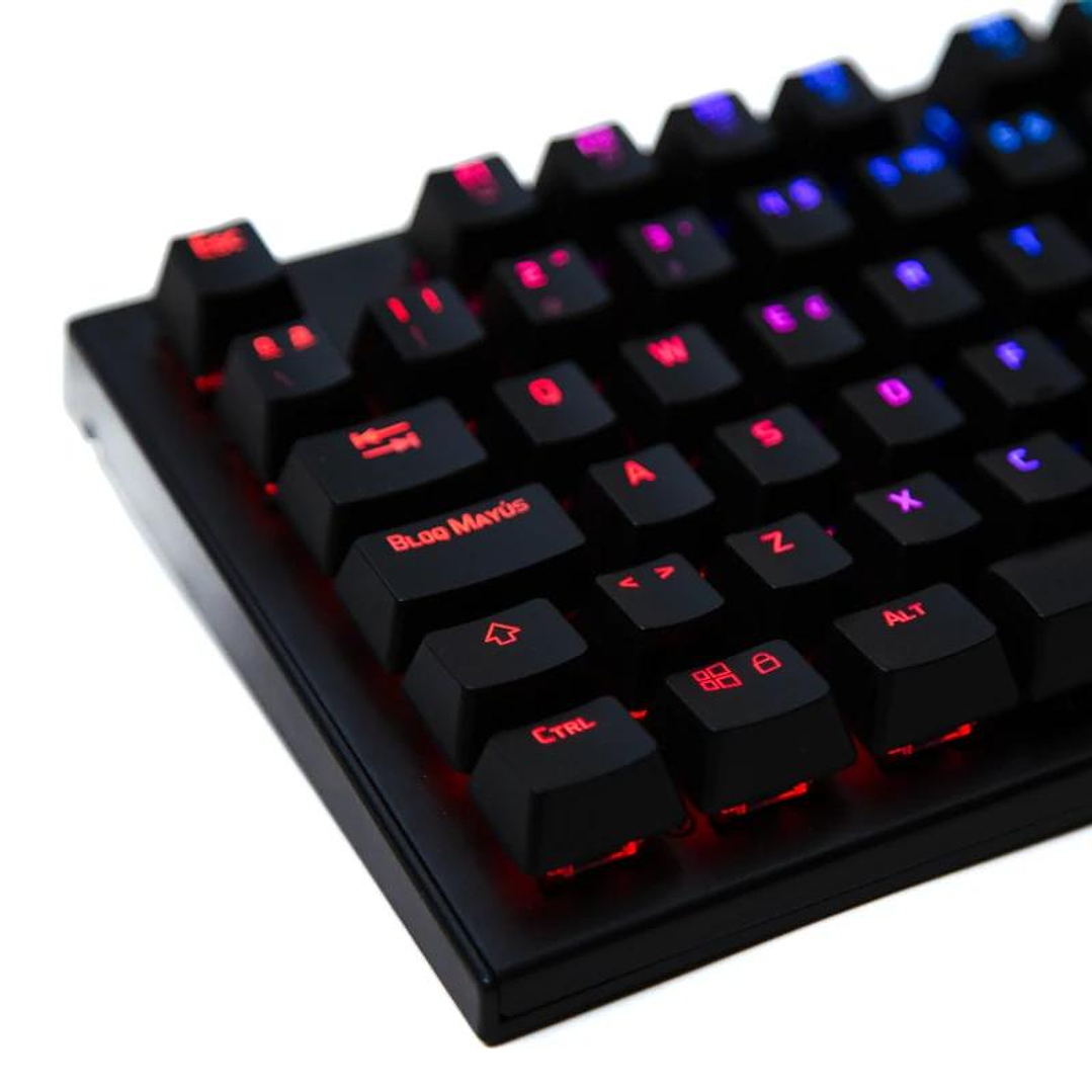 iggual Teclado gaming mecánico OBSIDIAN RGB negro 4