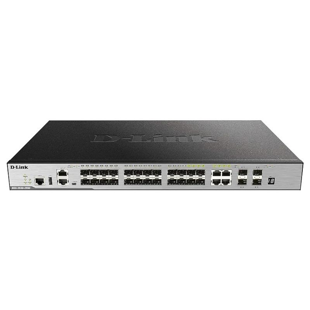 D-Link DGS-3630-28SC/SI Switch L3 24xSFP 4x10GbE 1