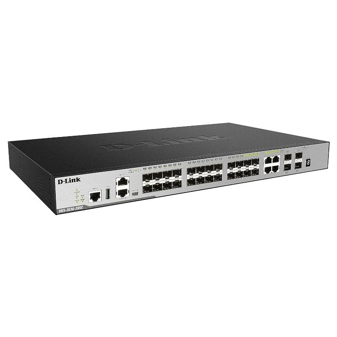 D-Link DGS-3630-28SC/SI Switch L3 24xSFP 4x10GbE 2