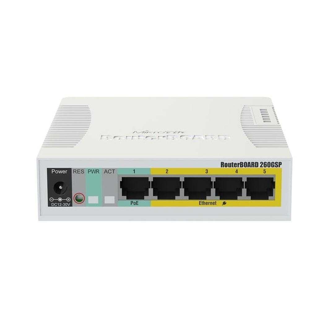 MikroTik CSS106-1G-4P-1S RB260GSP Switch 5xGB 1xSF 1