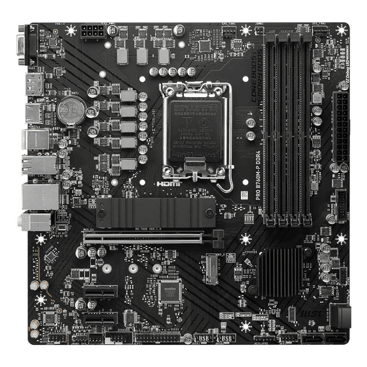 MSI Placa Base PRO B760M-P DDR4 mATX LGA1700 4