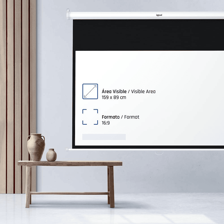 iggual Pantalla manual 16:9 72