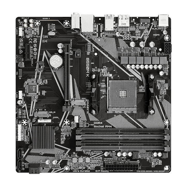 Gigabyte Placa Base B550M K mATX AM4 3