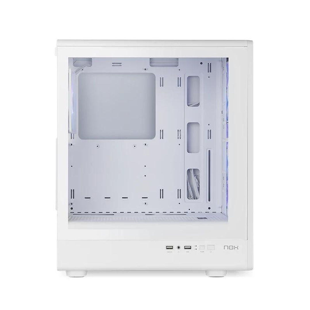 NOX Semitorre INFINITY IOTA ARGB Blanco USB 3.0 2