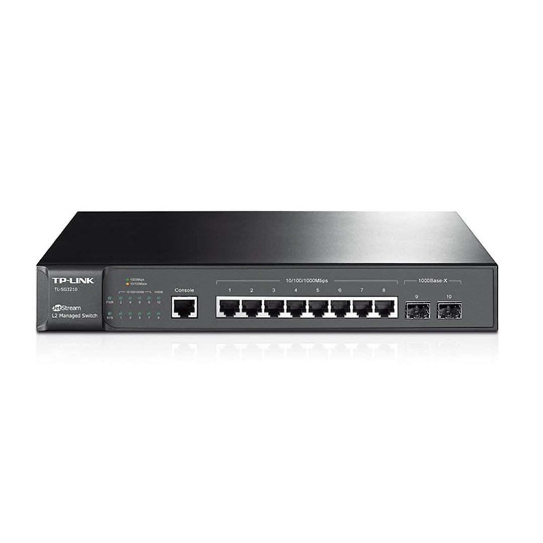 TP-Link SG3210 JetStream Switch L2 8xGb+2Slots 1