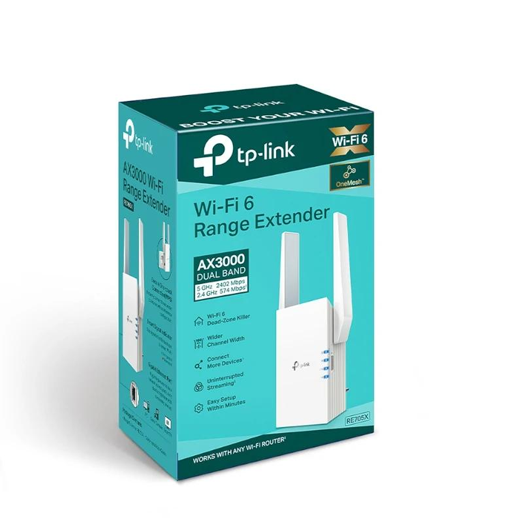 TP-Link RE705X Range Extender WiFi6 AX3000 4