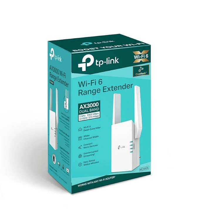 TP-Link RE705X Range Extender WiFi6 AX3000 4