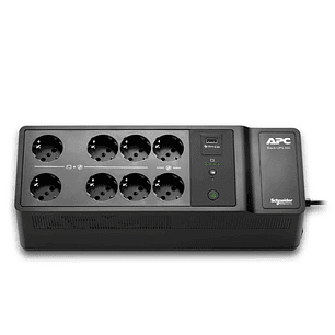 APC Back-UPS  500VA/300W 8 Schuko 1 USB A