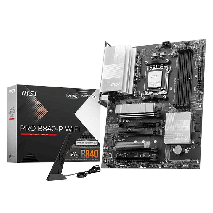 MSI Placa Base PRO B840-P WIFI DDR5 ATX AM5 1