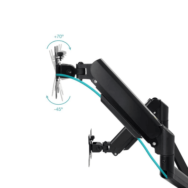 Tooq Soporte Pared LP1434TNR-B 2 brazo 13-34 Negro 3