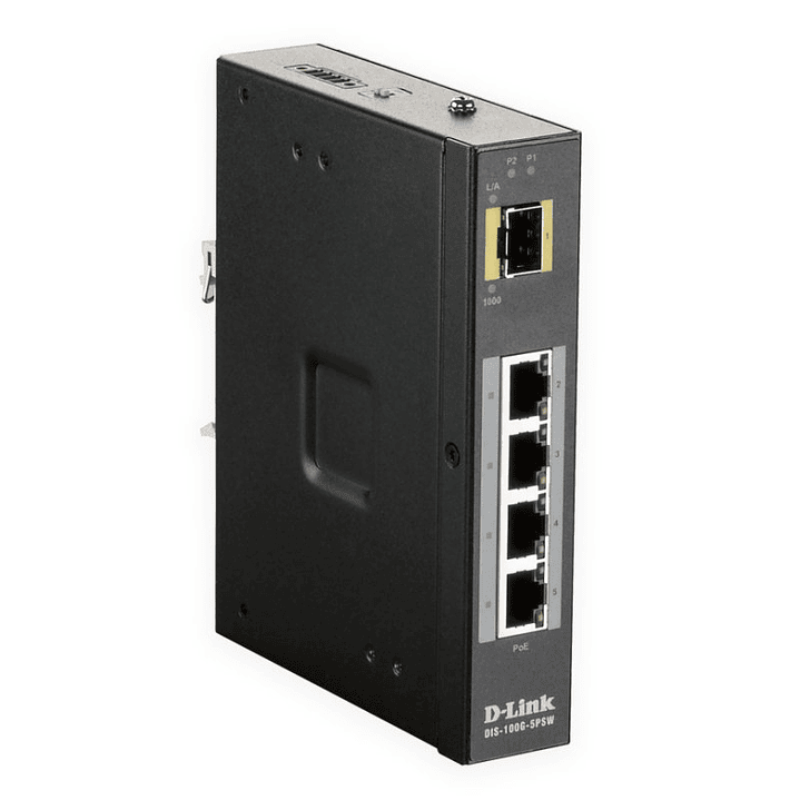 D-Link DIS-100G-5PSW Switch Industrial 4xGB 1xSFP 1