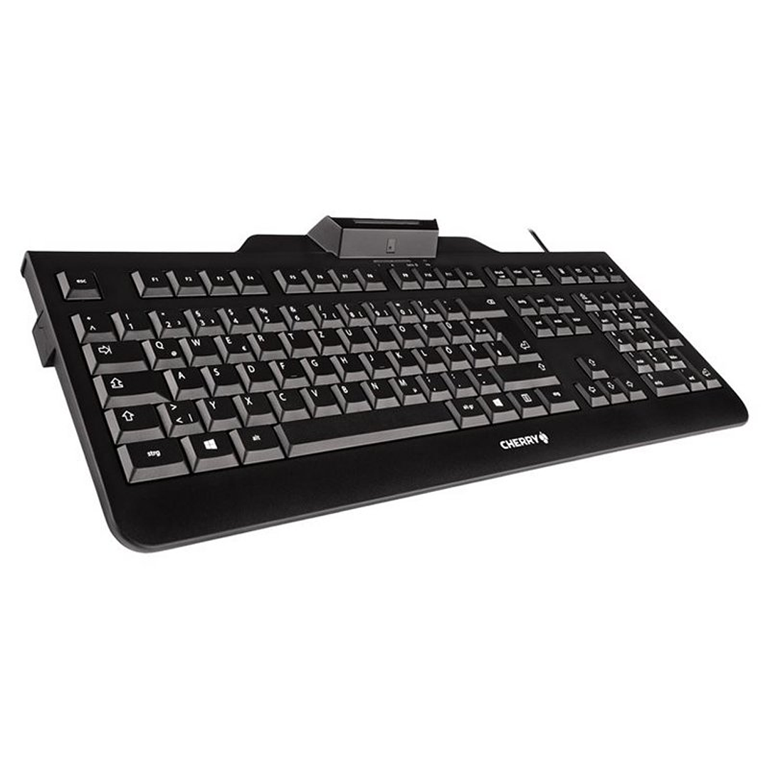 Cherry Teclado+lector chip integrado (DNIe) Negro 3